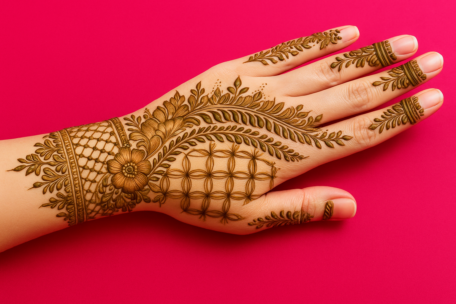 10 simple mehndi deisgn patterns