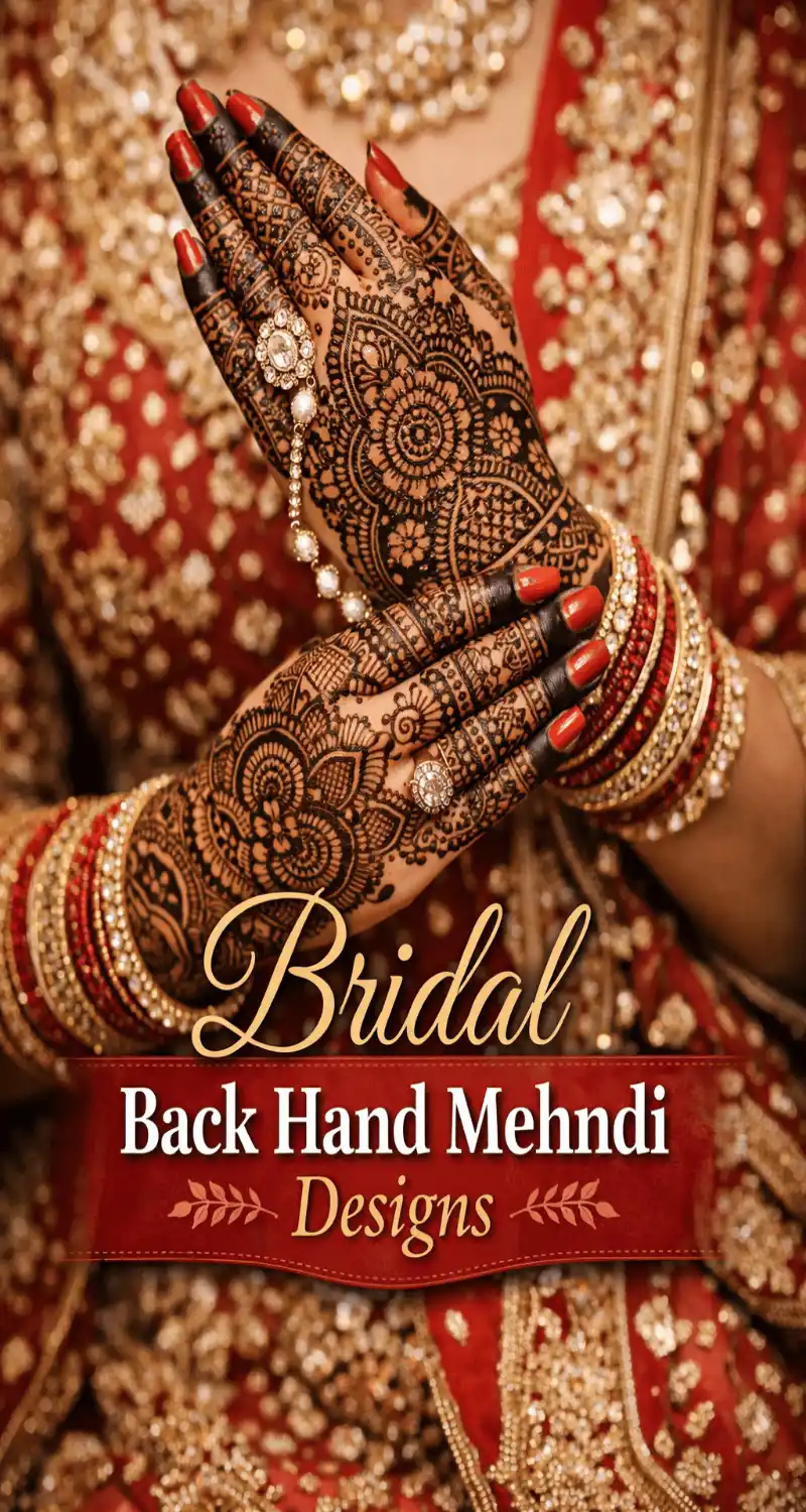 bridal back hand mehndi designs full coverage.